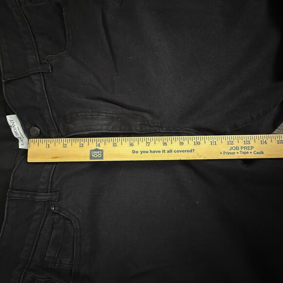 Lane Bryant NWT Raw Hem Black Skinny Jeans 20R Stretch Plus Size Curvy Fit - Picture 8 of 9